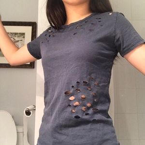 Brandy Melville Tops - BRANDY MELVILLE Navy T-Shirt Brandy Melville Tops - BRANDY MELVILLE Navy T-Shirt